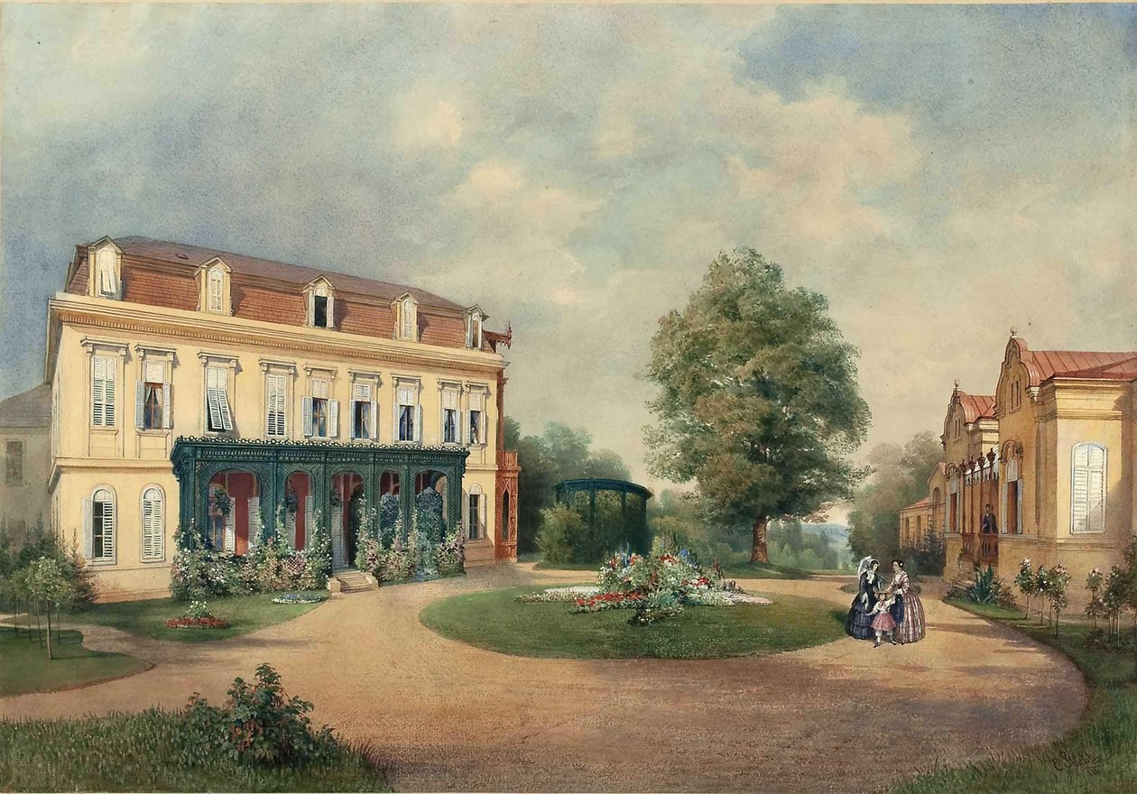 Emanuel Stöckler Venkovský dům rodiny Alberta Hardta v Hadersdorfu u Vídně 1854 od Emanuel Stöckler