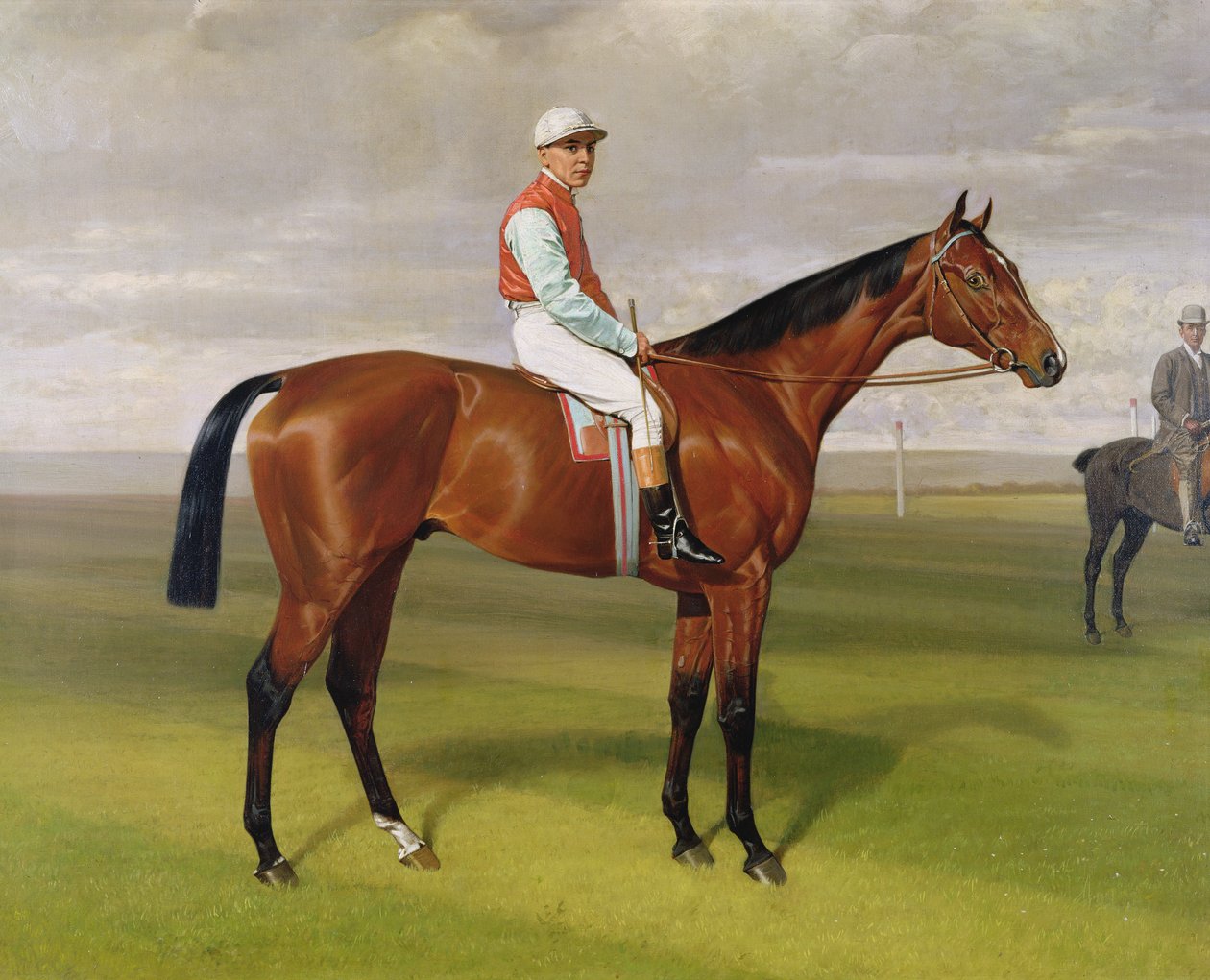 Isinglass, vítěz 1893 Derby, 1893 detail olej na plátně z roku 188206 od Emil Adam