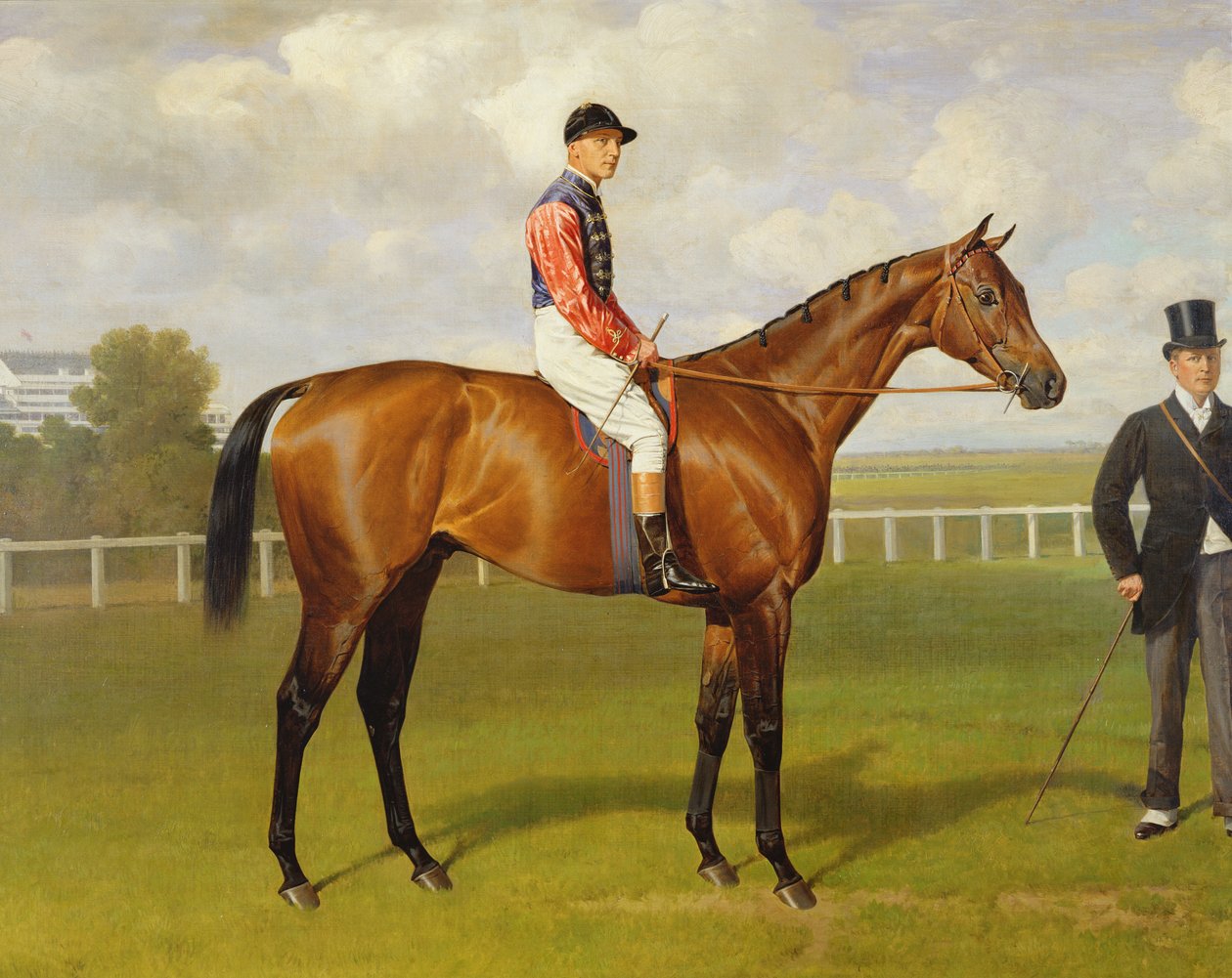 Persimmon, vítěz 1896 Derby, 1896 detail olej na plátně z roku 188211 od Emil Adam