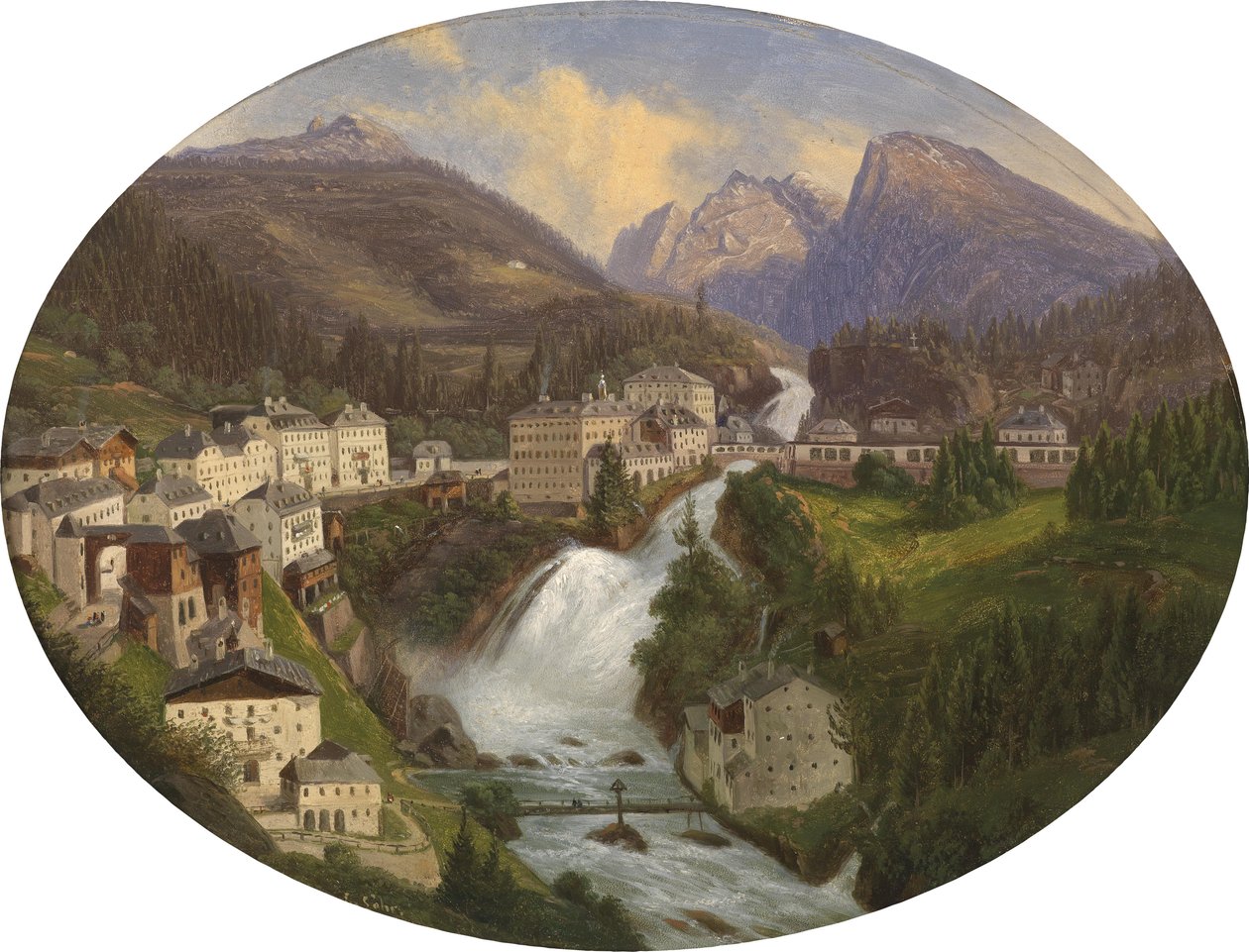 Pohled na Gastein od Emil Ludwig Löhr