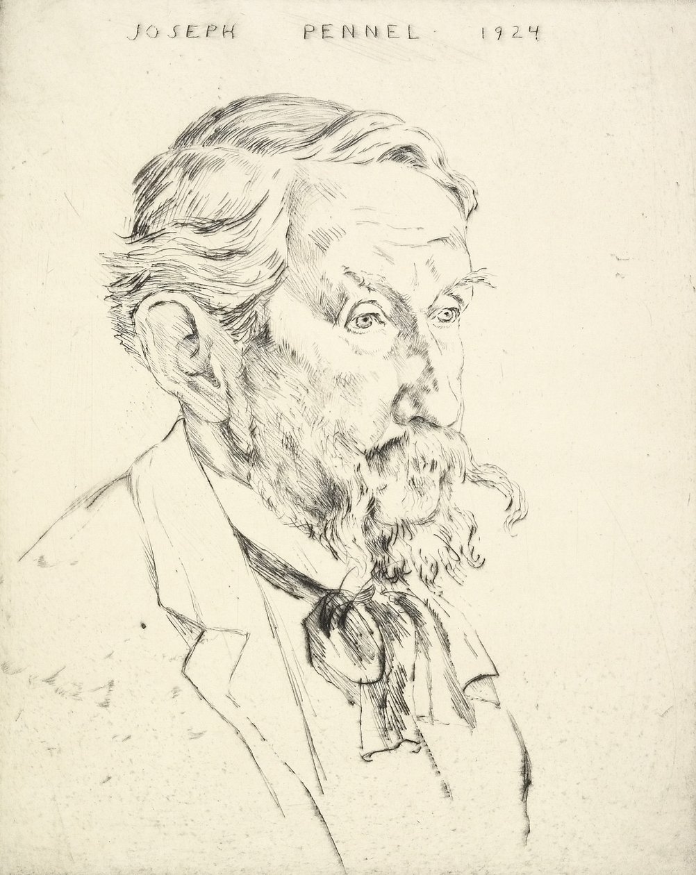 Portrét Josepha Pennella, 1924 od Emil Orlik