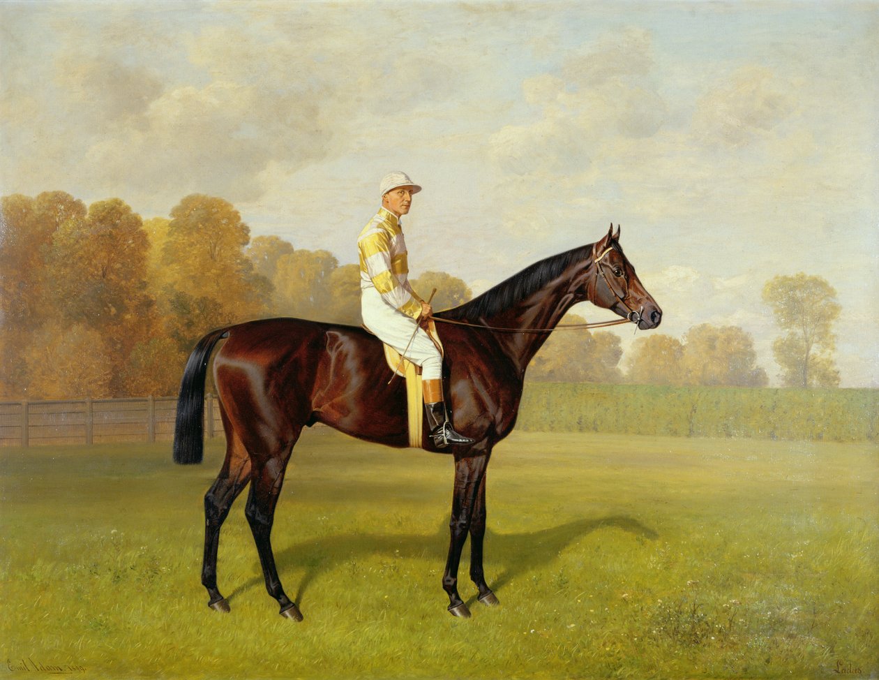 Ladas, vítěz 1894 Derby, 1894 (podrobnosti viz 188209) od Emil Adam