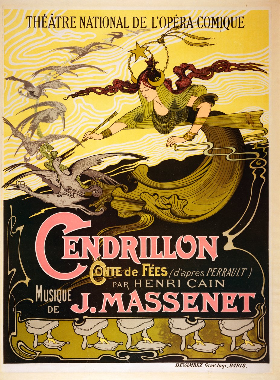 Cendrillon (Popelka), 1899 pohádková opera Julese Masseneta (12. května 1842 - 13. srpna 1912) od Emil Bertrand