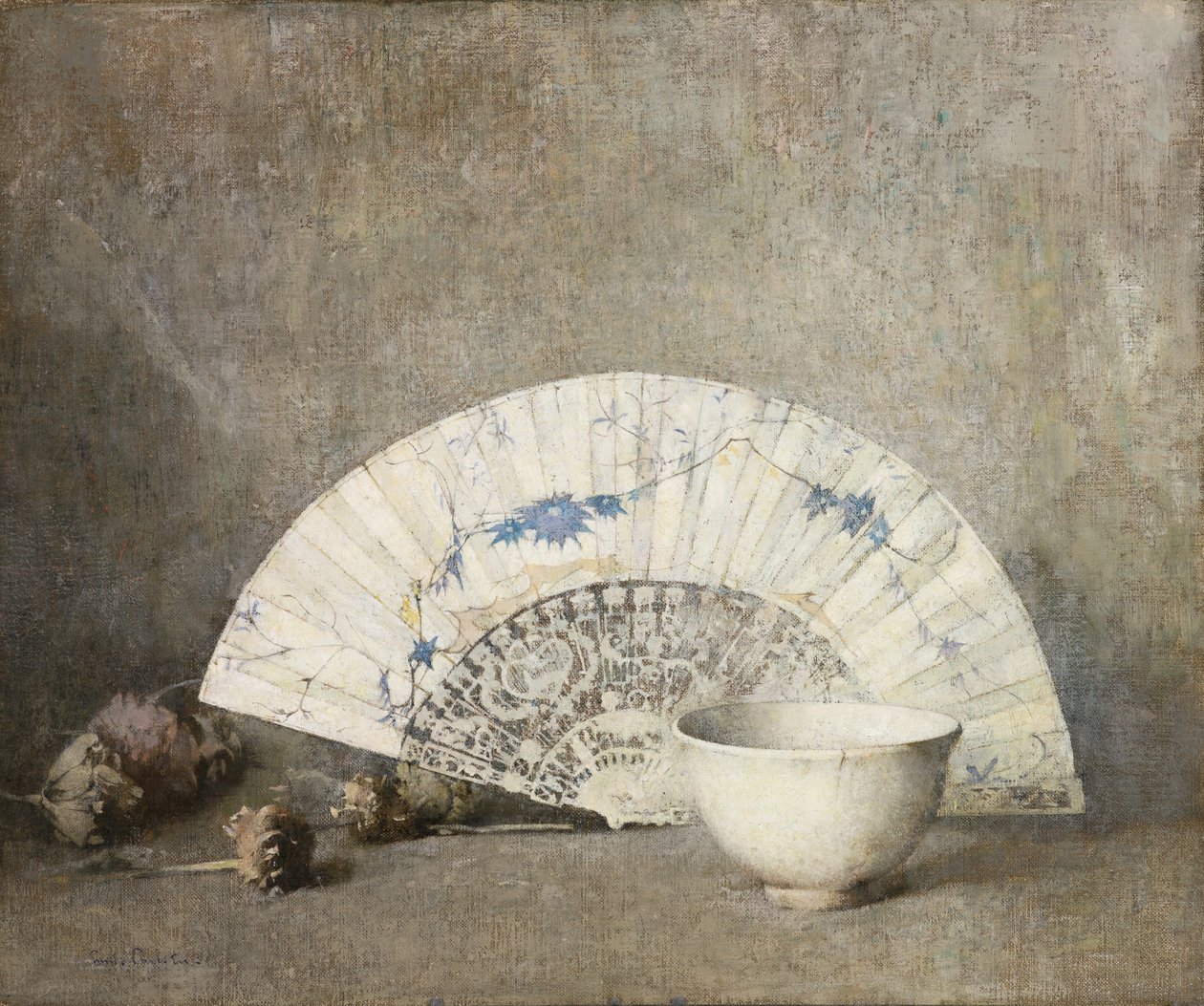 Vějíř, asi 1919 (olej na plátně) od Emil Carlsen
