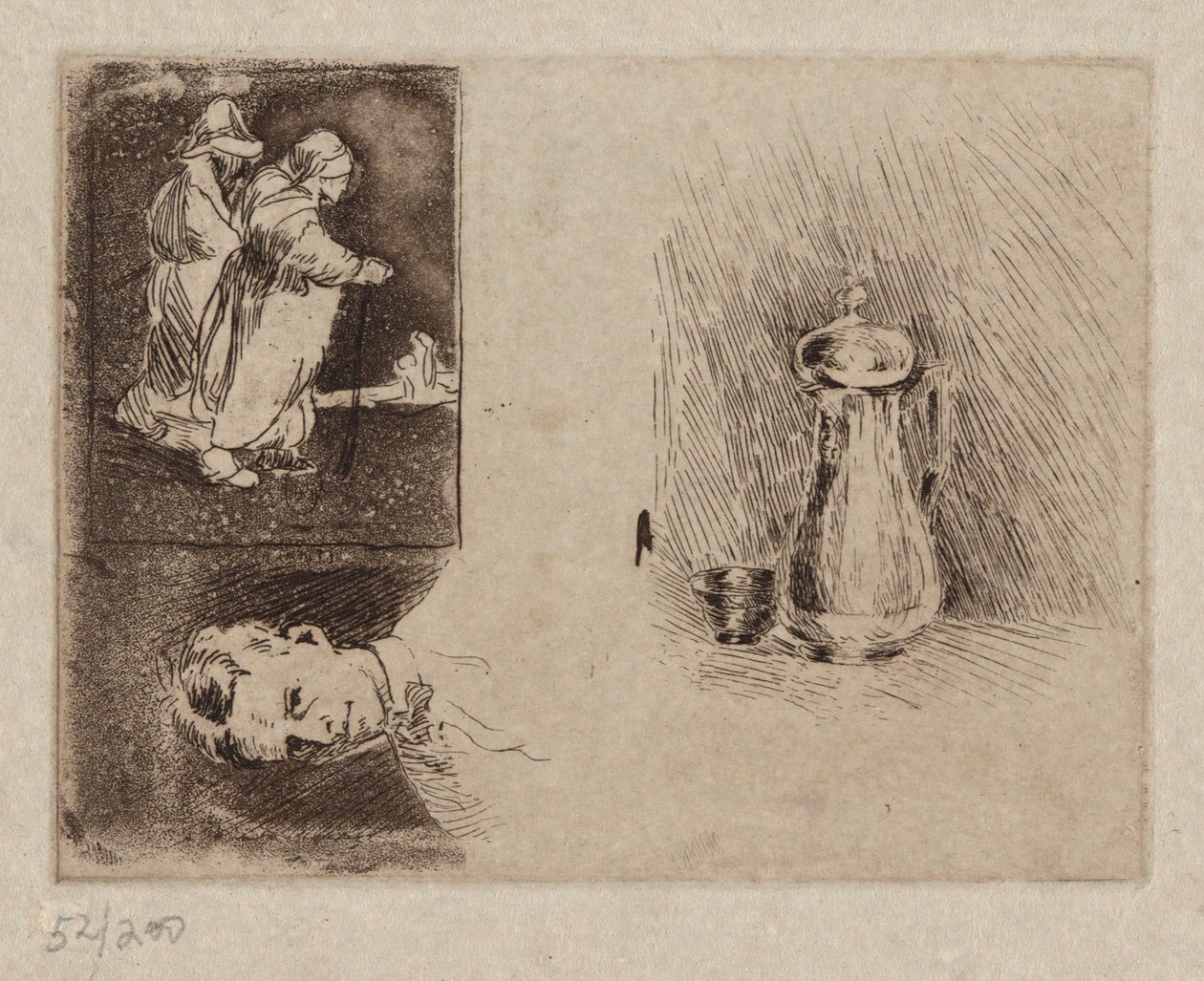 Tři studie od Emil Carlsen