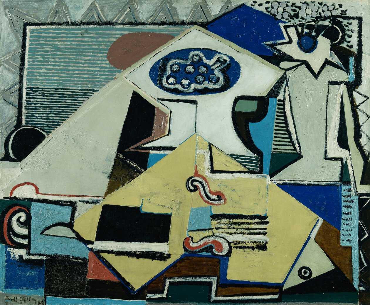 Zátiší pro violoncello; Nature Morte au Violoncelle od Emil Filla
