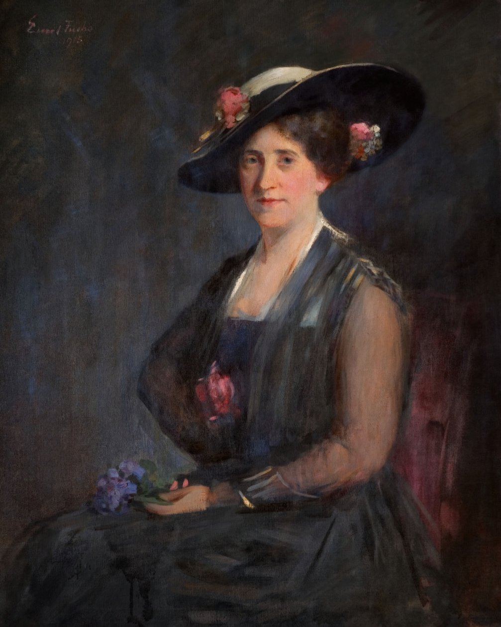 Portrét paní Olgy Myersové, 1915. od Emil Fuchs