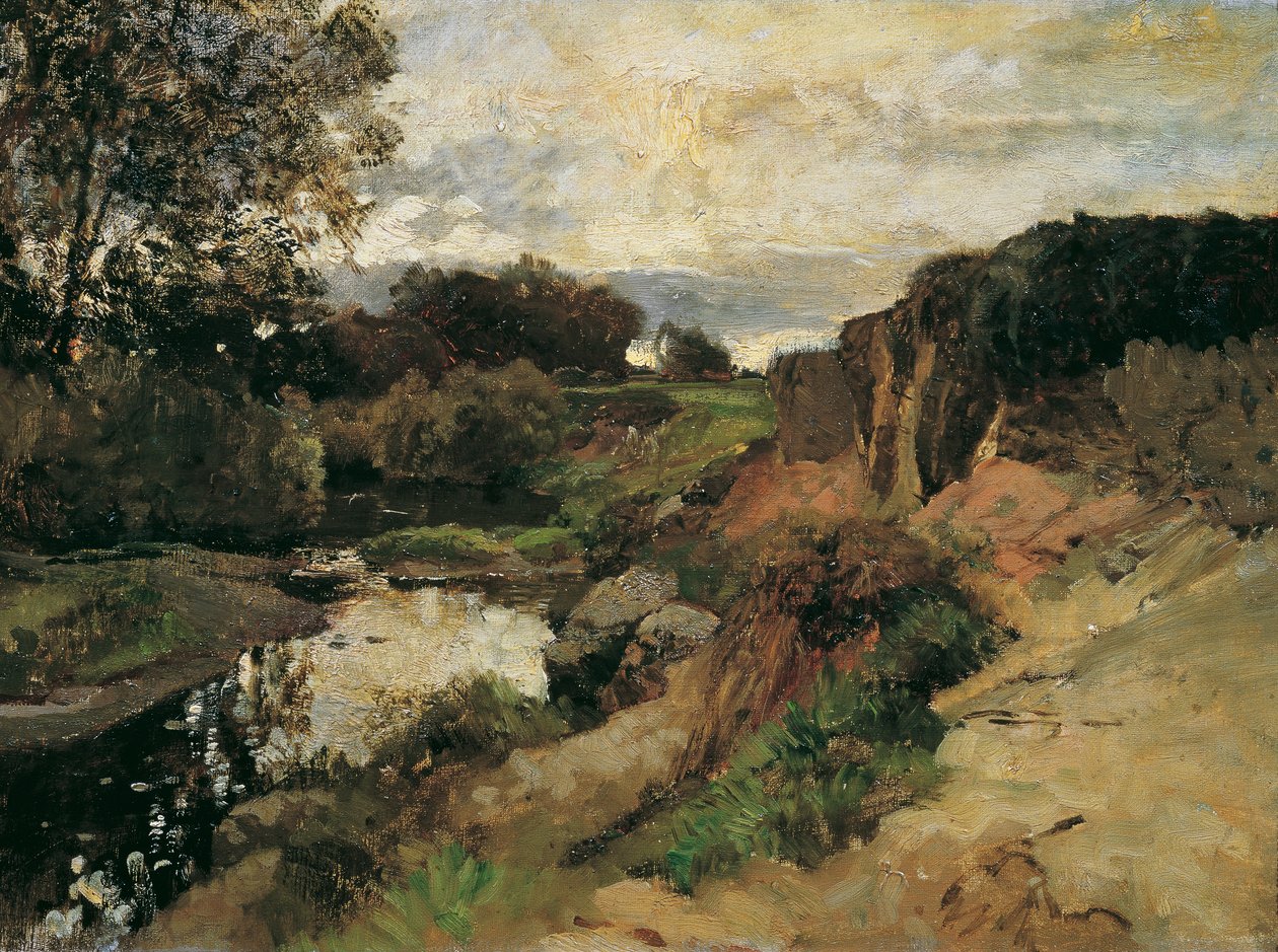 Am Tullnbach bei Plankenberg   1343389   cs       czech Successfully Translated  Original: Various Subjects of Landscape, Characteristic of English Scenery from Pictures Painted by John Constable, R.A.: Weymouth Bay, Dorsetshire Translat: Various Subjects  od Emil Jakob Schindler