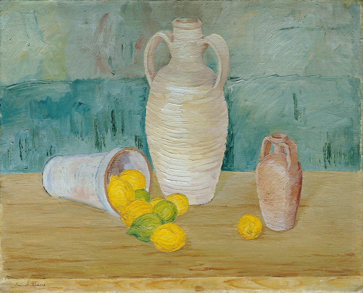 Zátiší se Steins a Lemons od Emil Kraus