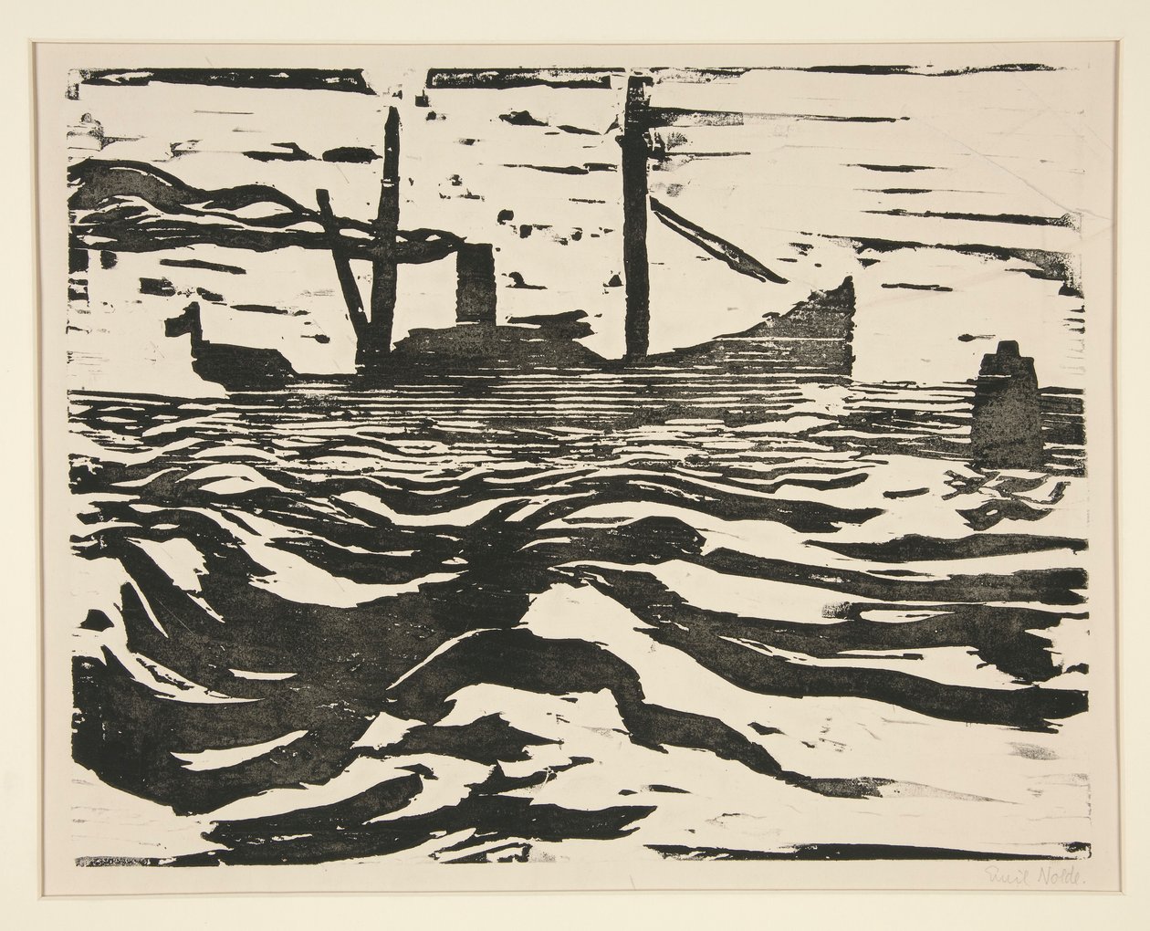 Fischdampfer (rybářský parník) od Emil Nolde