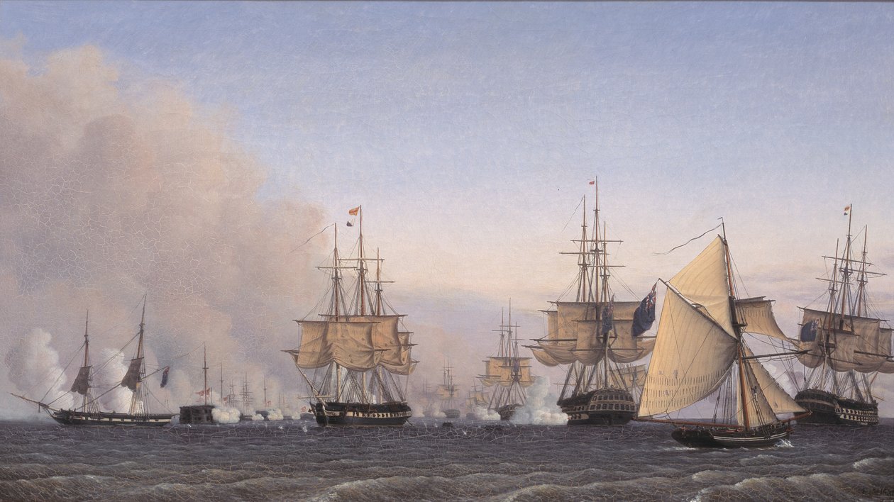 Bitva o Reden dne 2. dubna 1801 od Emil Normann