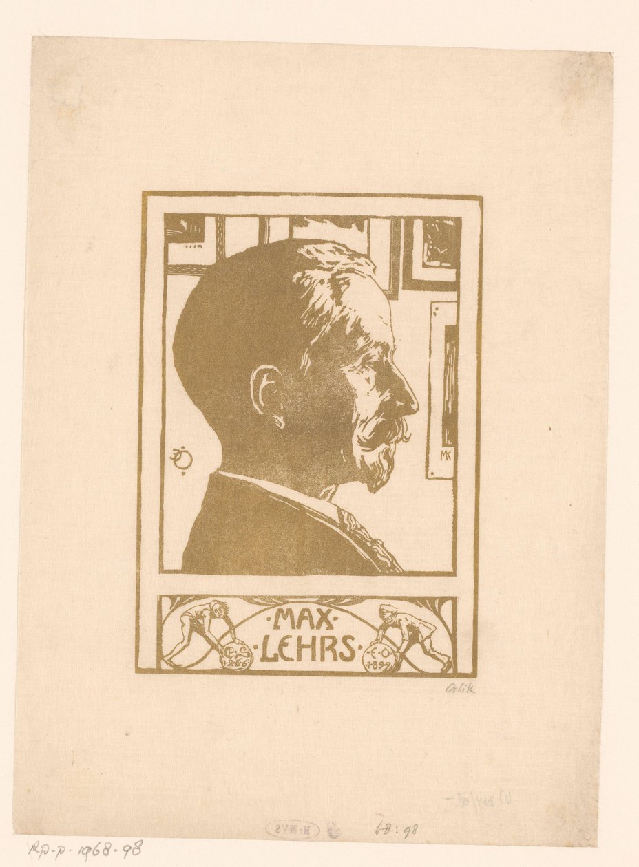 Portrét Maxe Lehrse od Emil Orlik (signed by artist)