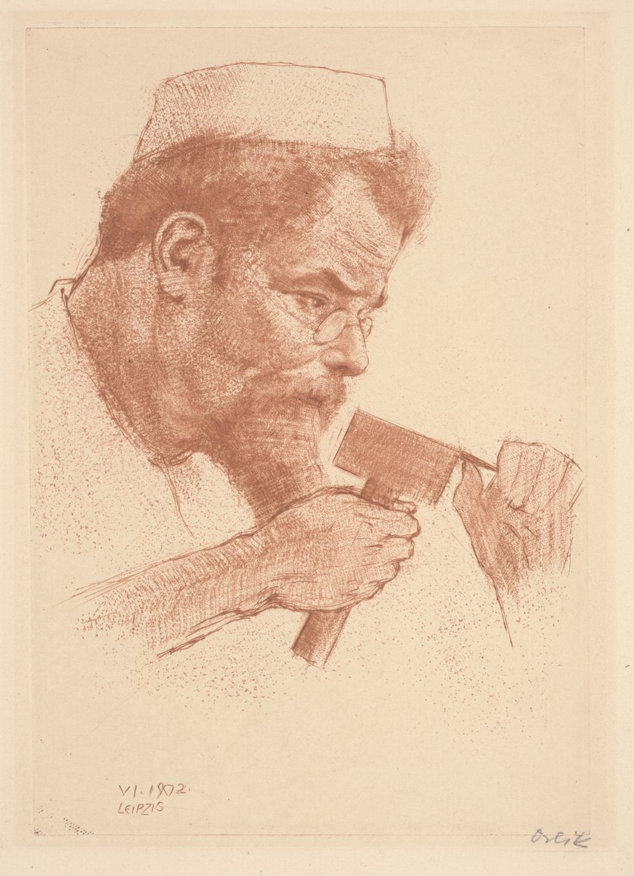 Max Klinger v práci od Emil Orlik