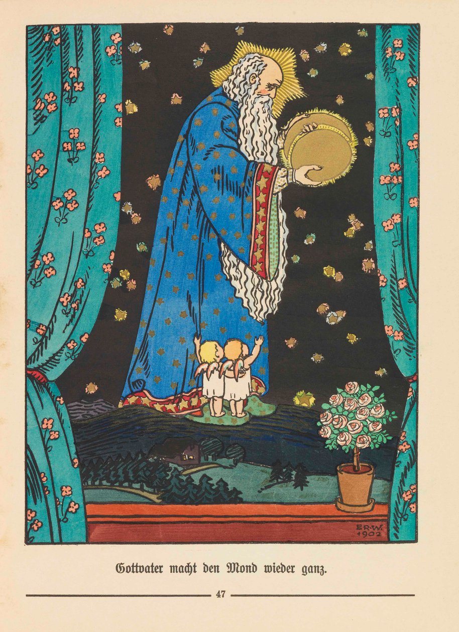 Ilustrace pro Der Buntscheck od Richarda Dehmela, 1904. od Emil Rudolf Weiss