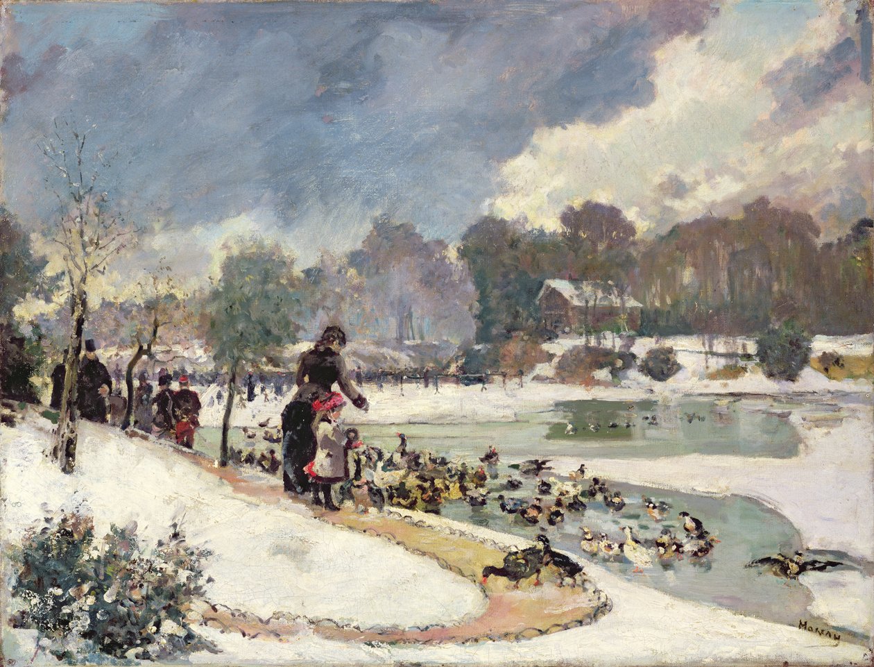 Kachny v Bois de Boulogne od Emile Antoine Guillier