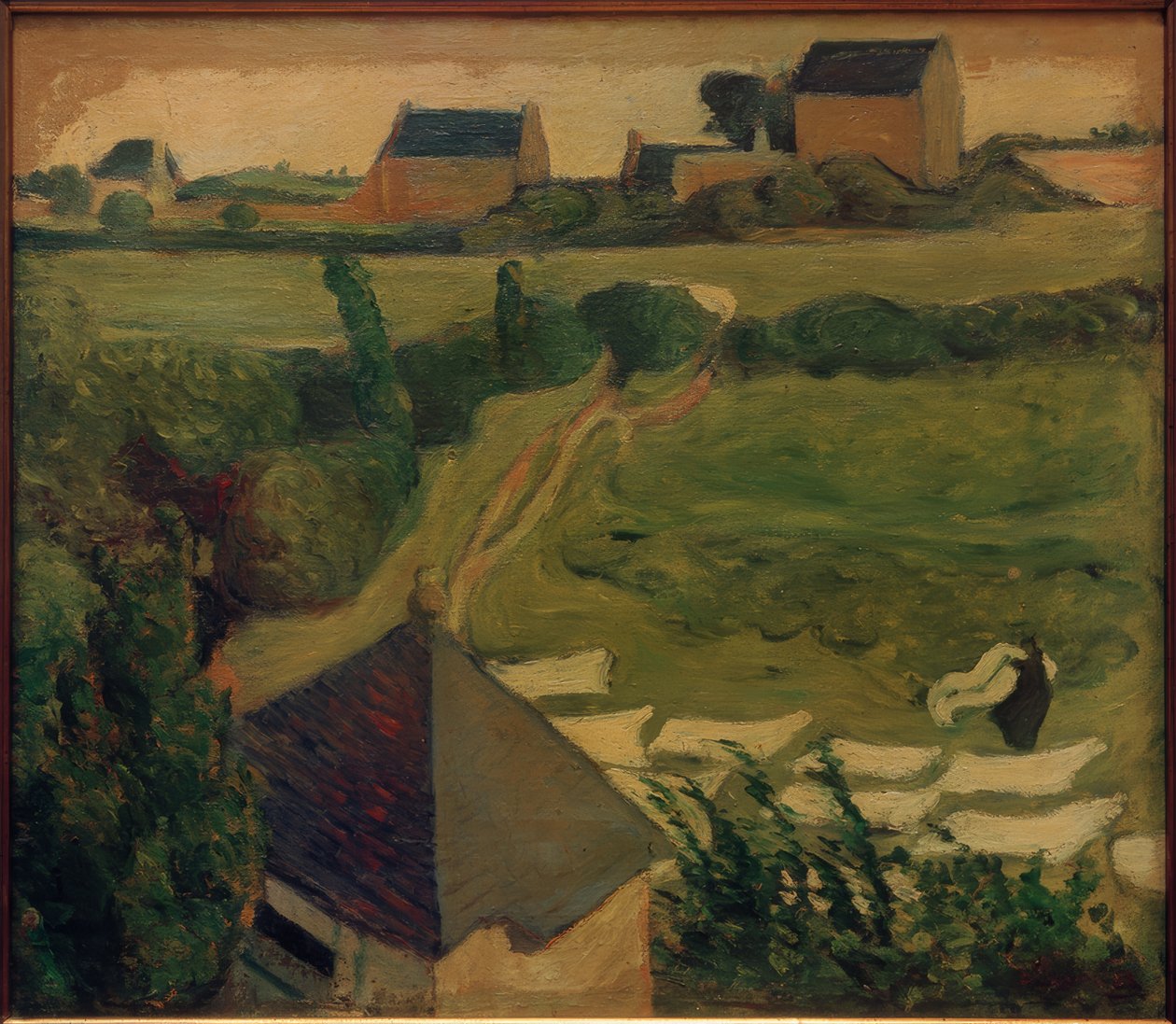 Pohled na Saint-Briac s prádelnou od Emile Bernard