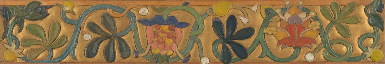 Deska zdobená úponky a květinami od Emile Bernard