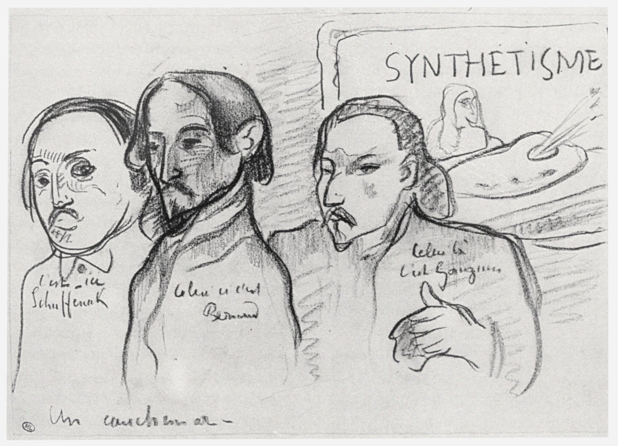 Portréty Gauguina, Bernarda a Schuffeneckera od Emile Bernard