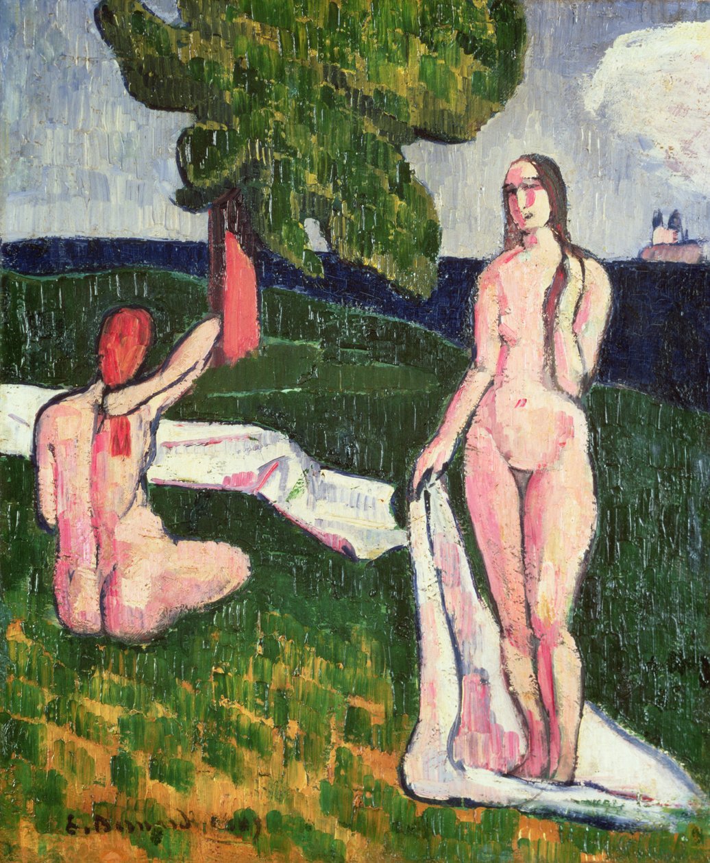 Dva koupající se pod stromem, 1889 od Emile Bernard