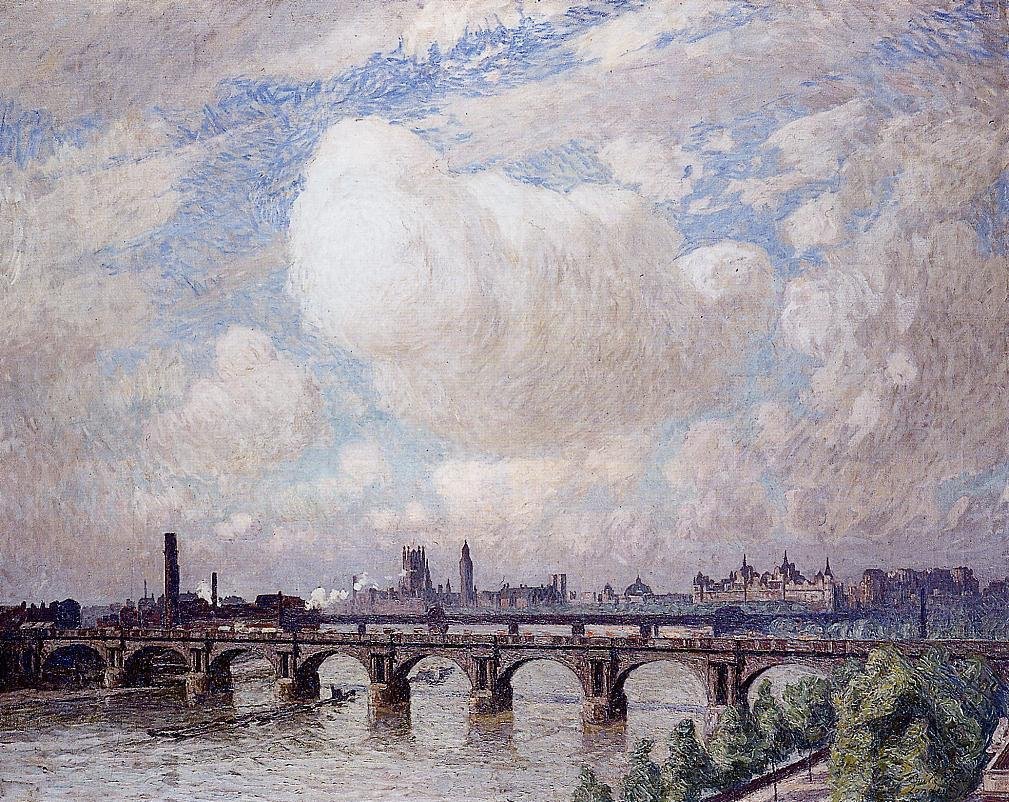Most Waterloo na slunci od Emile Claus