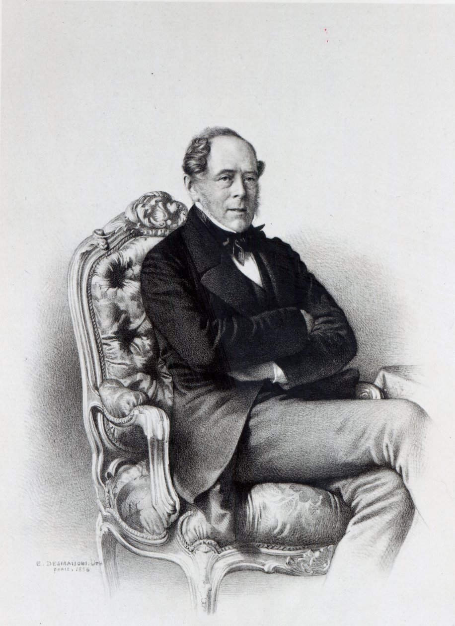 George Villiers, 4. hrabě z Clarendonu, 1856 od Emile Desmaisons