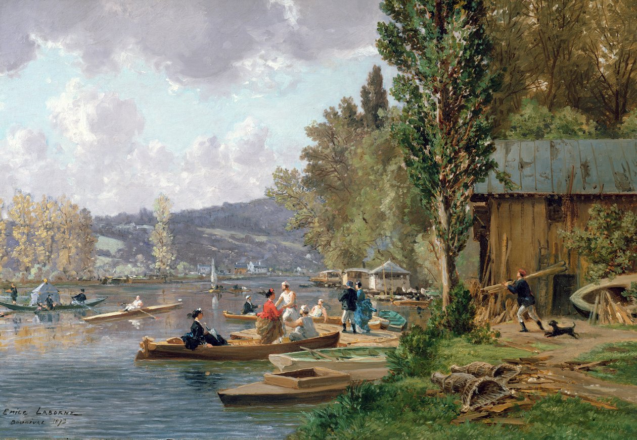 Bougival, 1873 od Emile Edme Laborne