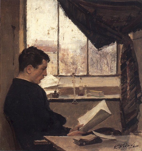 Autoportrét, říká studentský autoportrétn: n od Emile Friant