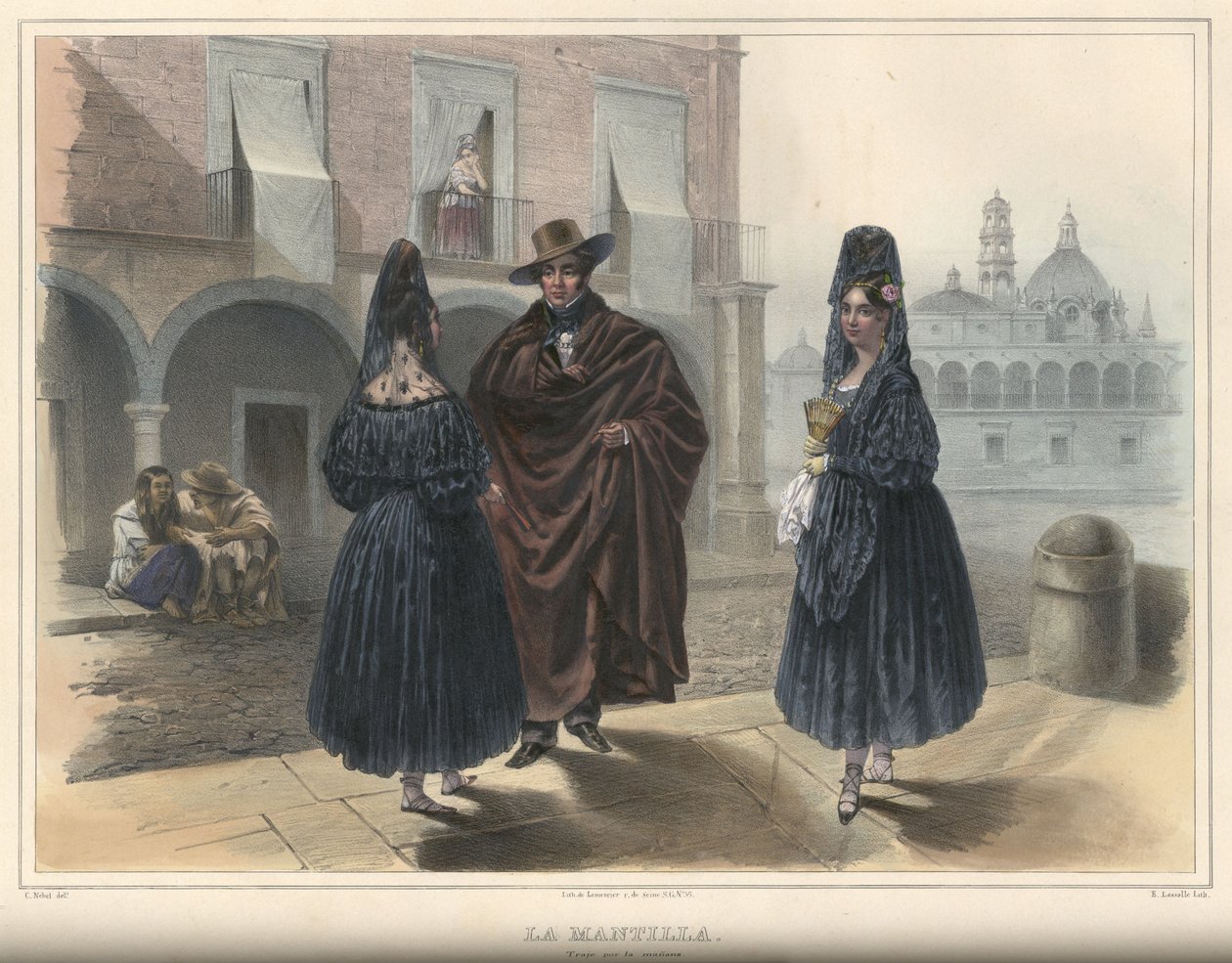 La Mantilla, kostýmní skupina od Emile Lassalle