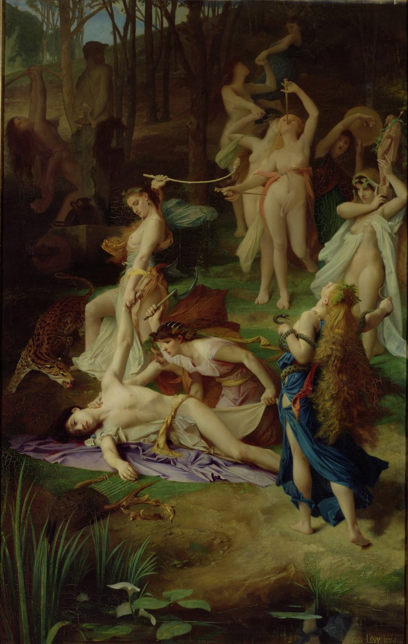 Smrt Orfea, 1866 od Emile Levy