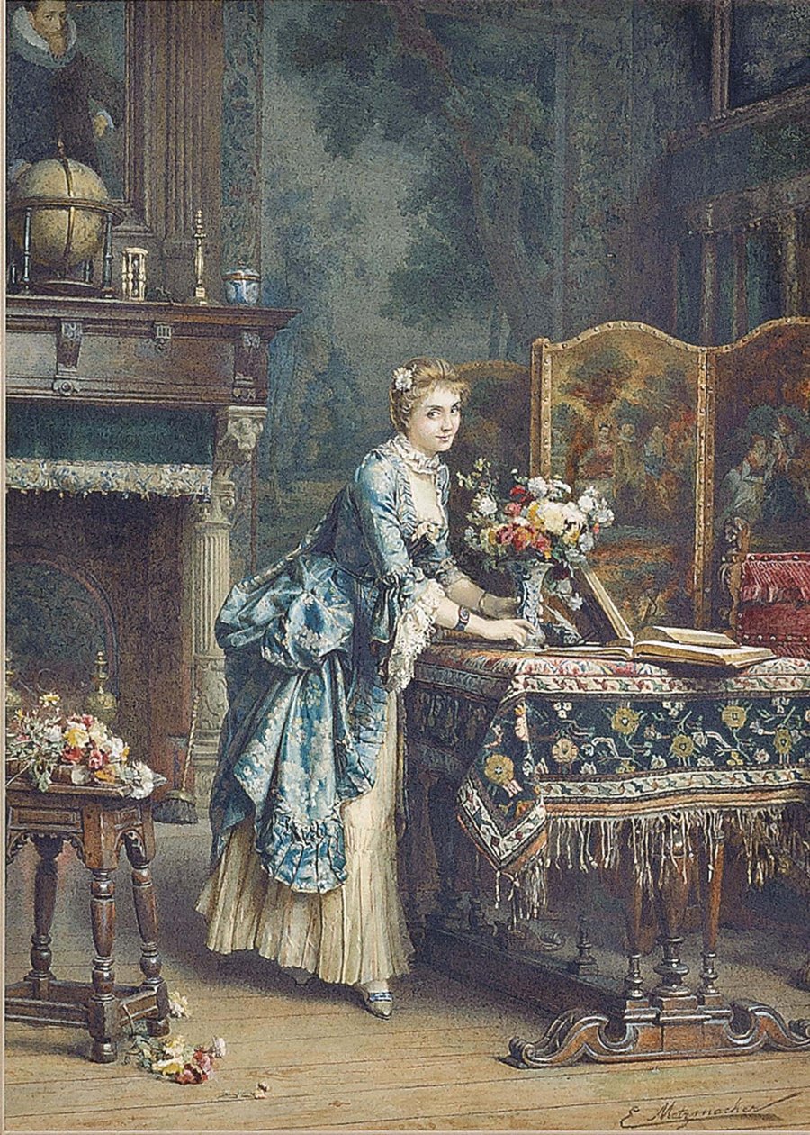 Aranžování květin od Emile Pierre Metzmacher