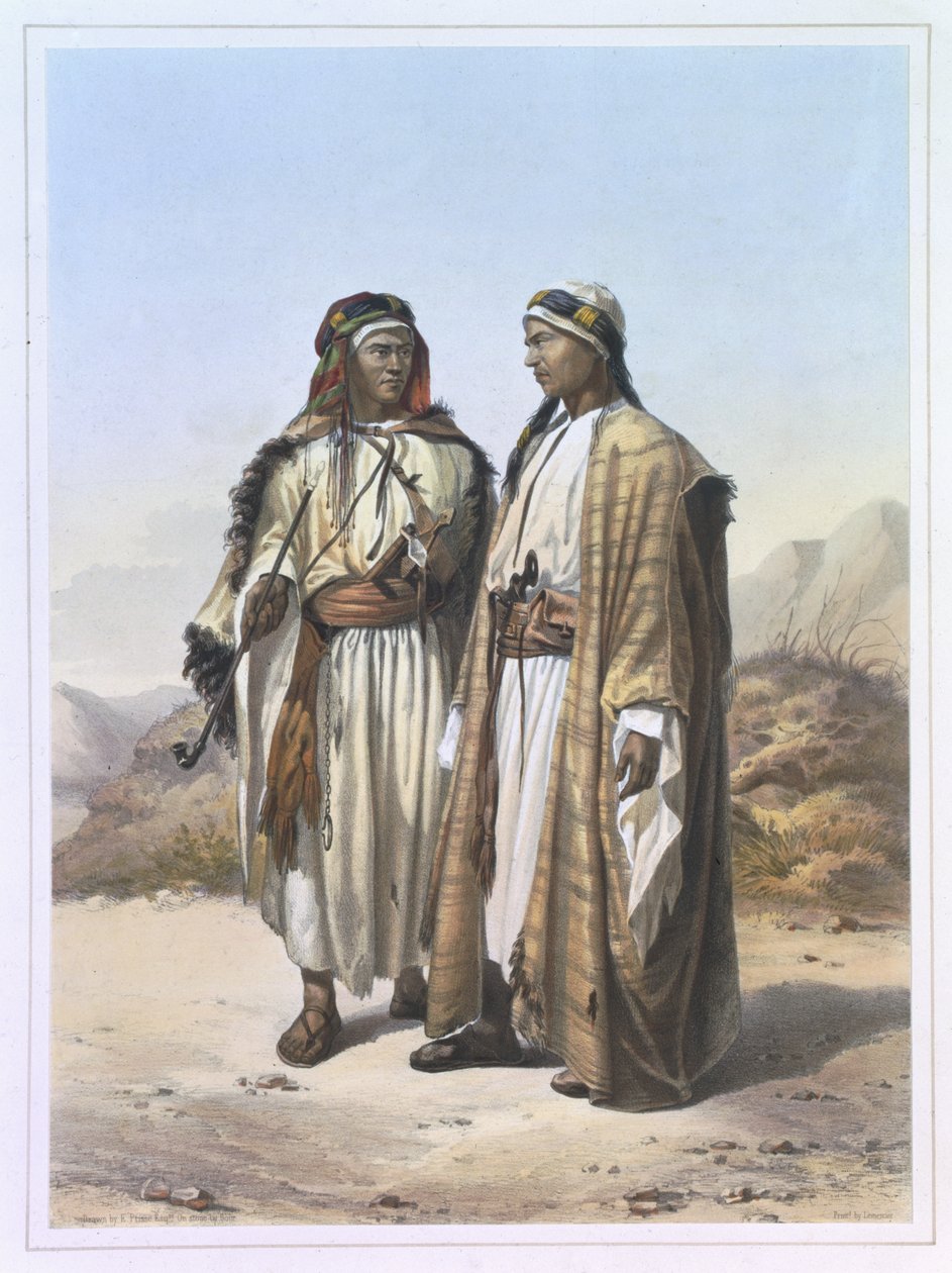 A Mahazi a Soualeh Beduin, ilustrace z 