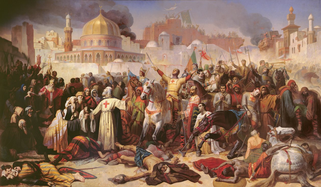 Dobytí Jeruzaléma křižáky, 15. července 1099, 1847 od Emile Signol