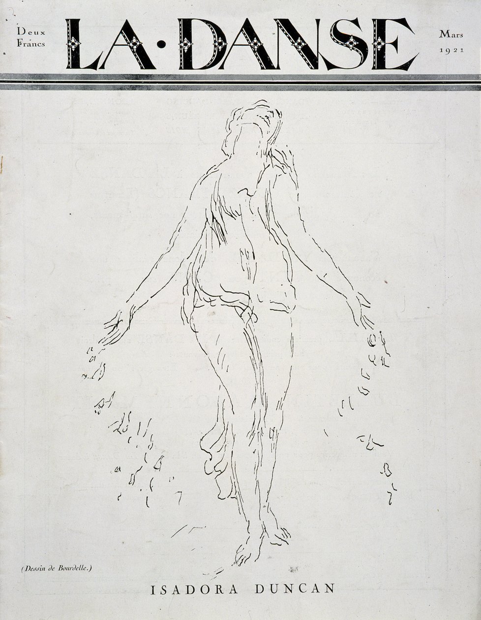 Isadora Duncan (americká tanečnice irského původu od Emile Antoine Bourdelle