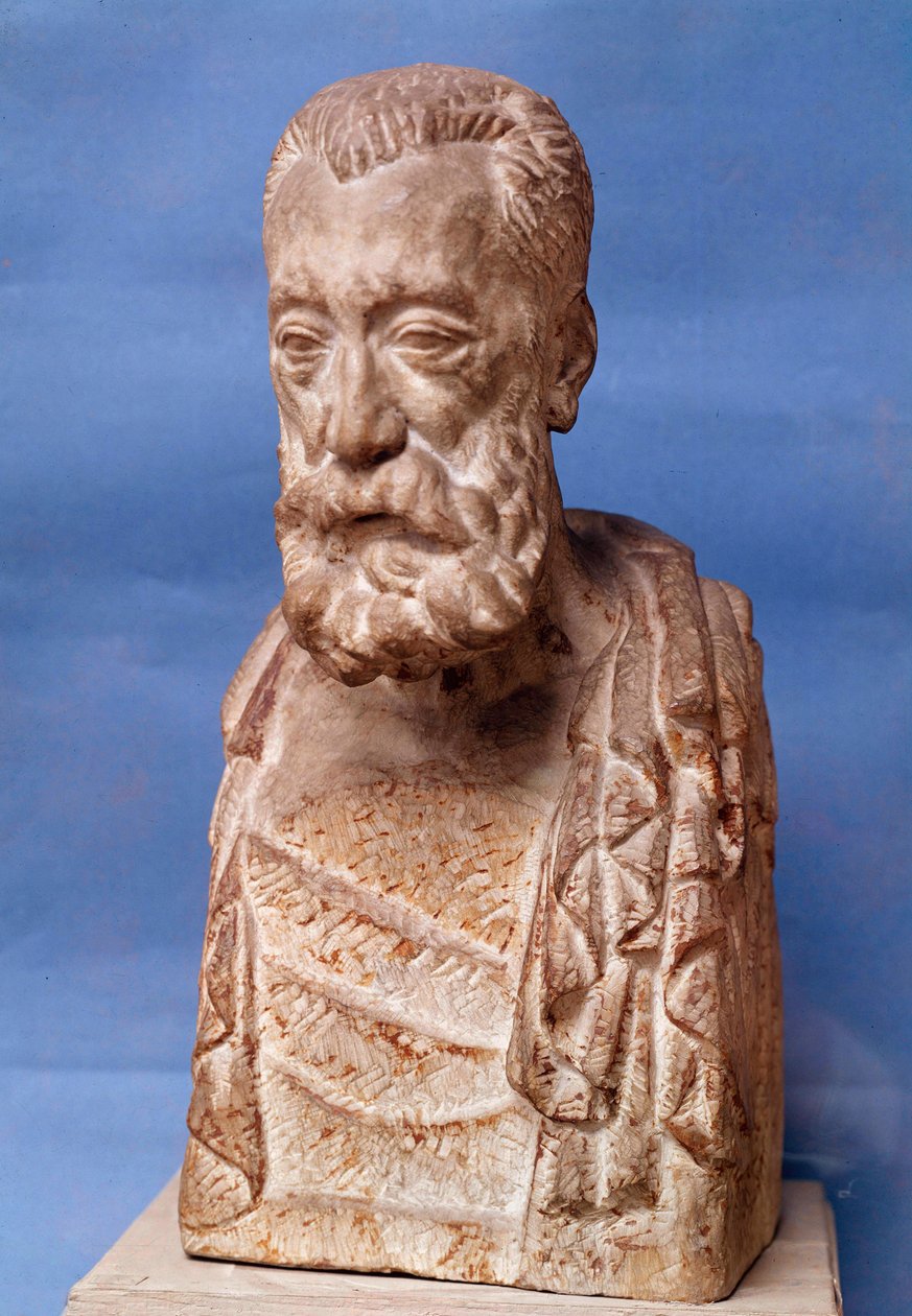 Busta francouzského spisovatele Anatole France (1844-1924) Socha Antoina Bourdella (1861-1929) Paříž 20. století, Bourdelleovo muzeum od Emile Antoine Bourdelle