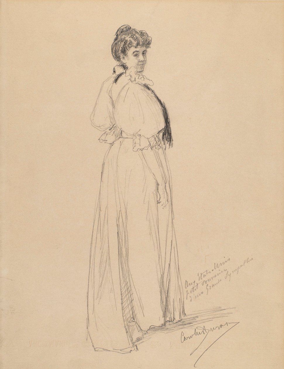 Skica dámy od Emile Auguste Carolus Duran