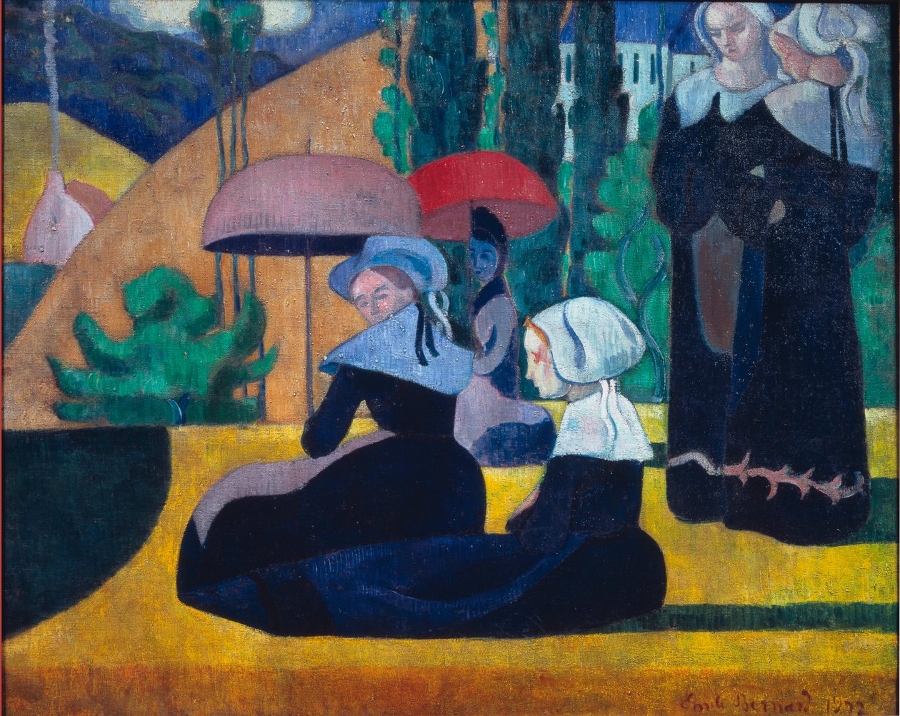 Bretonské ženy ve stínu od Emile Bernard