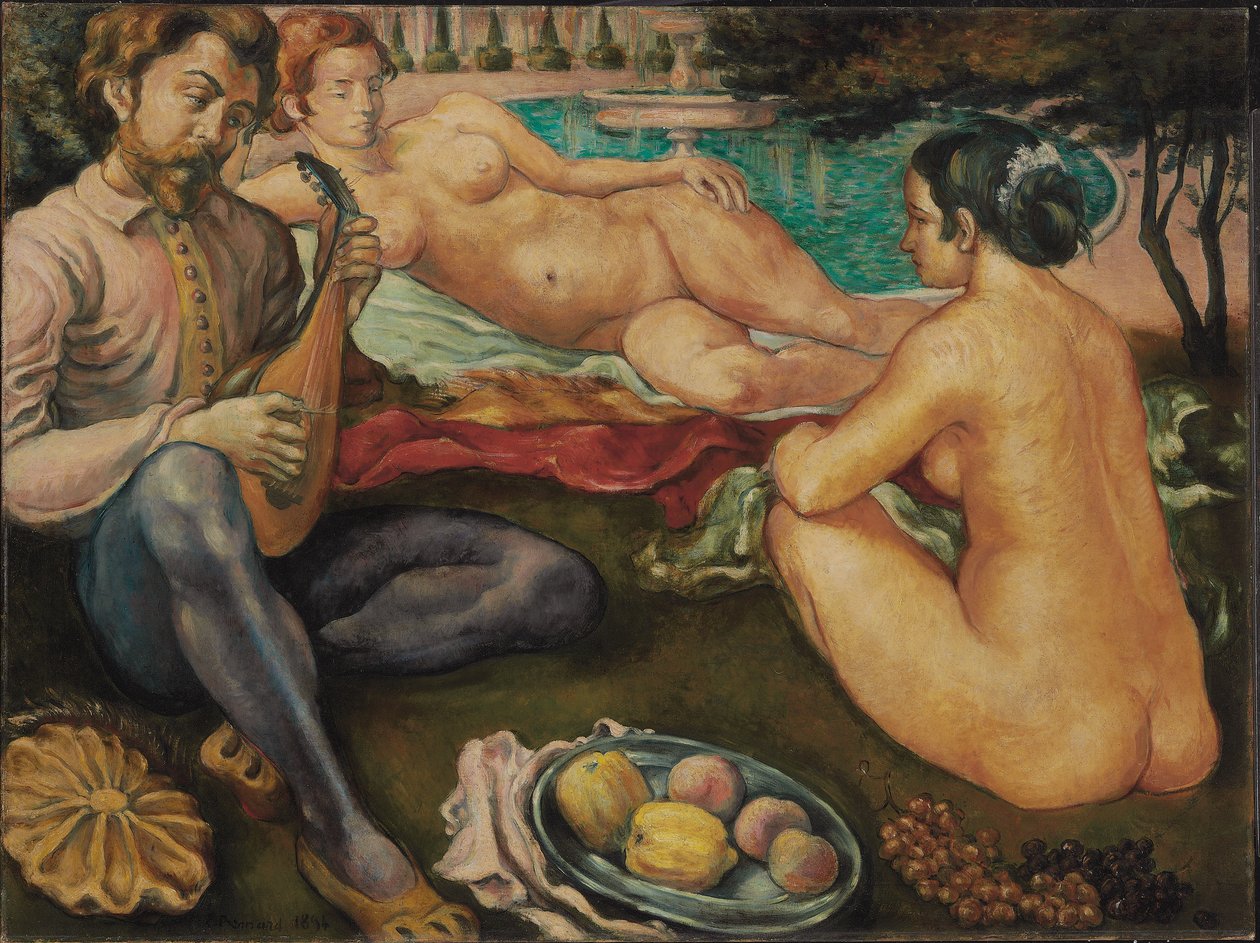 Court of Love, 1890 od Emile Bernard