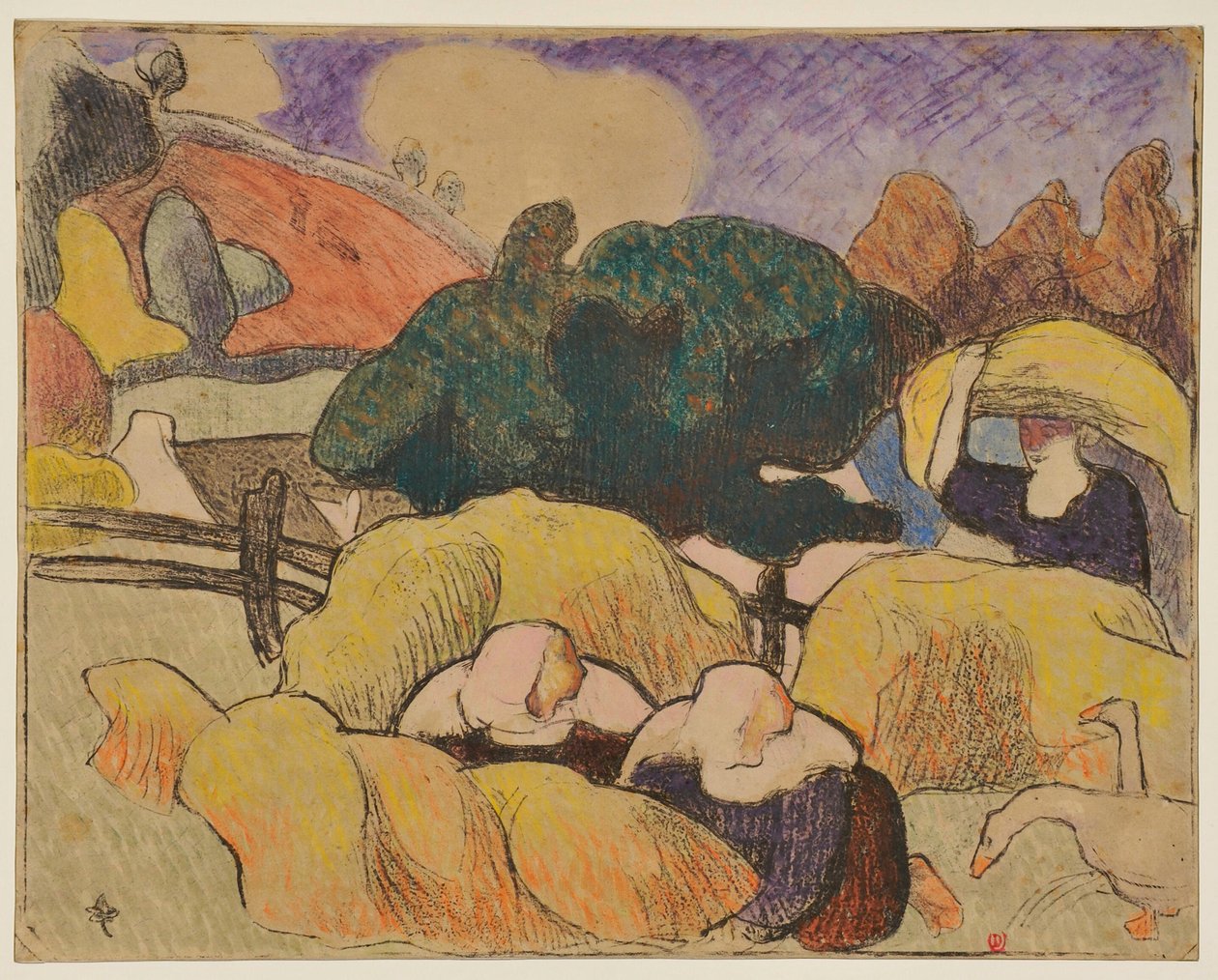 Frauen beim Heumachen od Emile Bernard