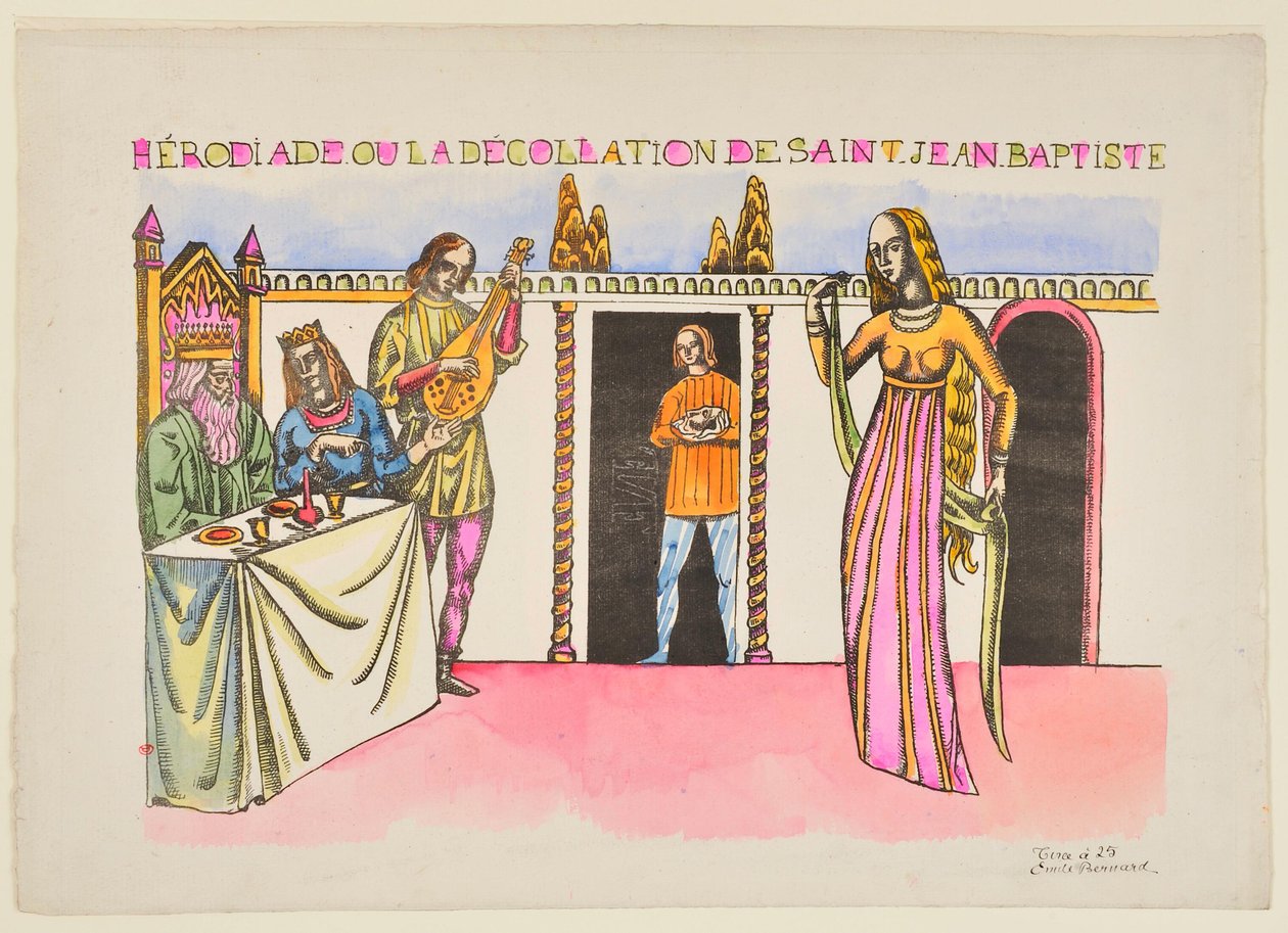 Herodias neboli stětí svatého Jana Křtitele od Emile Bernard