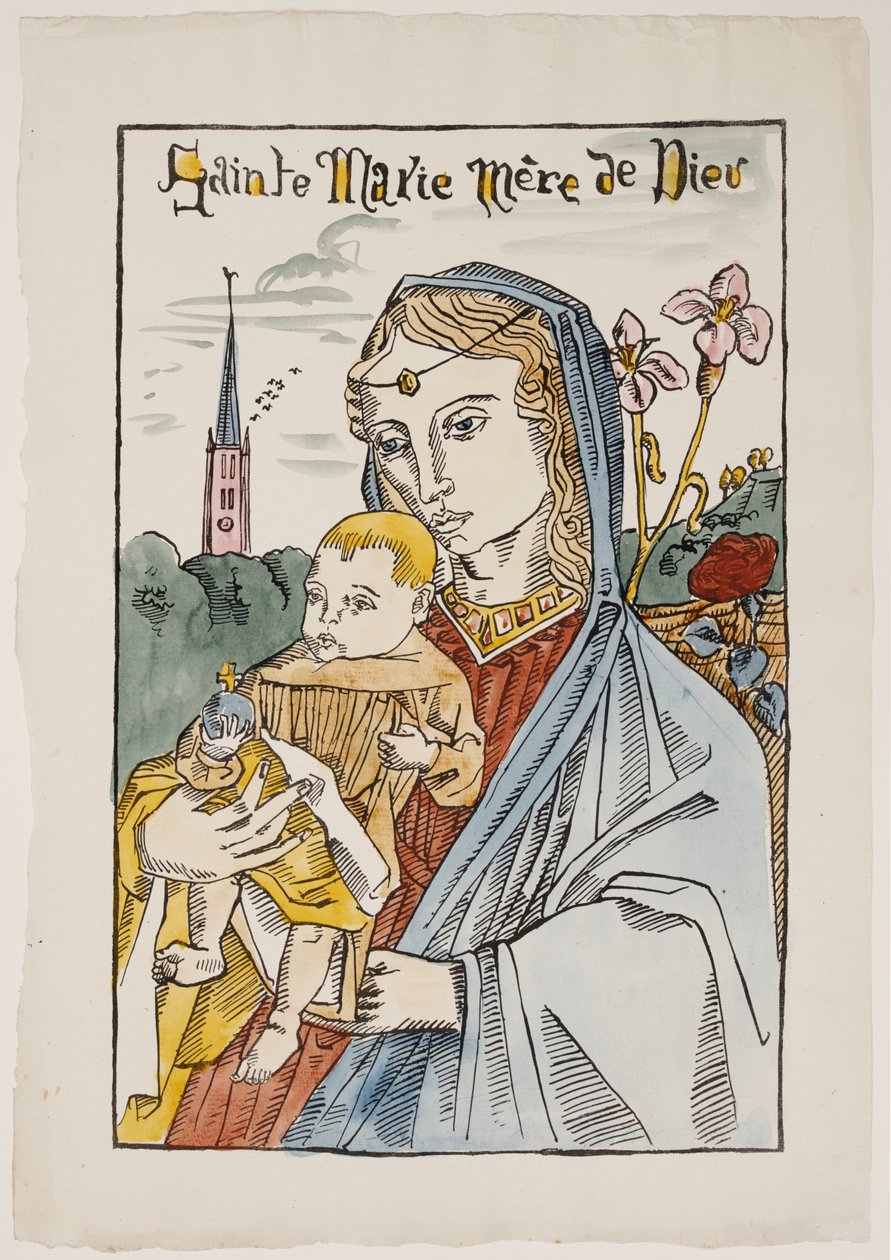 Svatá Marie, Matka Boží, s lilií od Emile Bernard