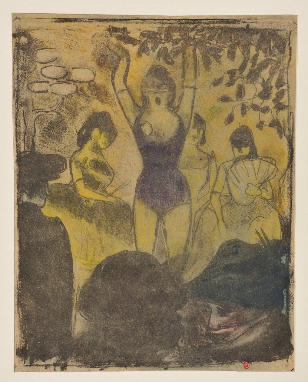 Die Sängerin des Café-Konzerts (zweiter Zustand) od Emile Bernard