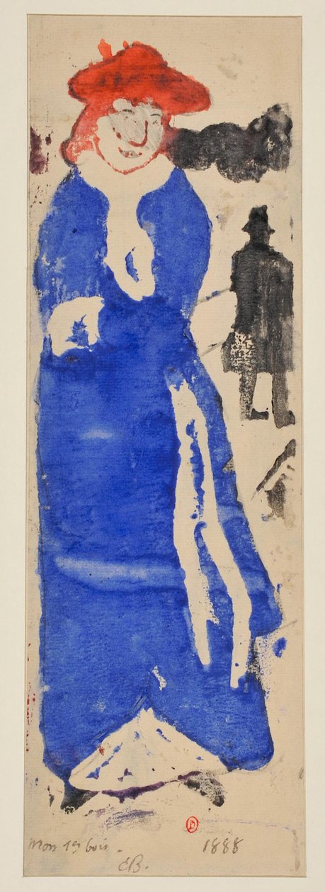 Die Dame mit dem Muff [Probe a] od Emile Bernard