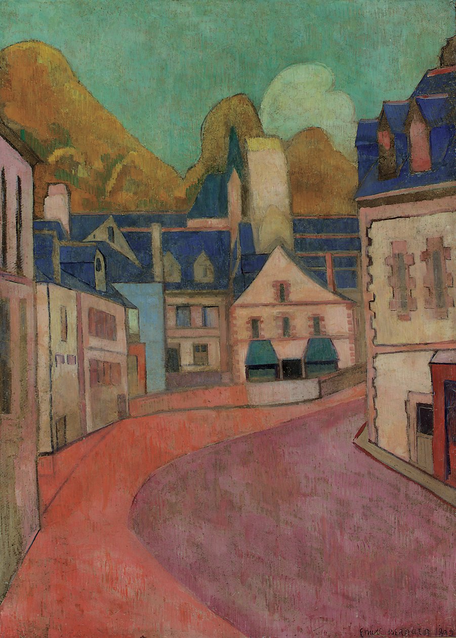 Rue Rose, Pont-Aven, 1892 od Emile Bernard