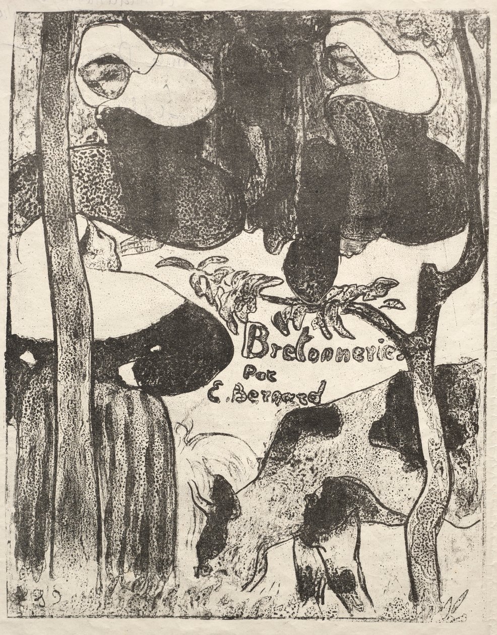 Les Bretonneries: Titulní strana od Emile Bernard