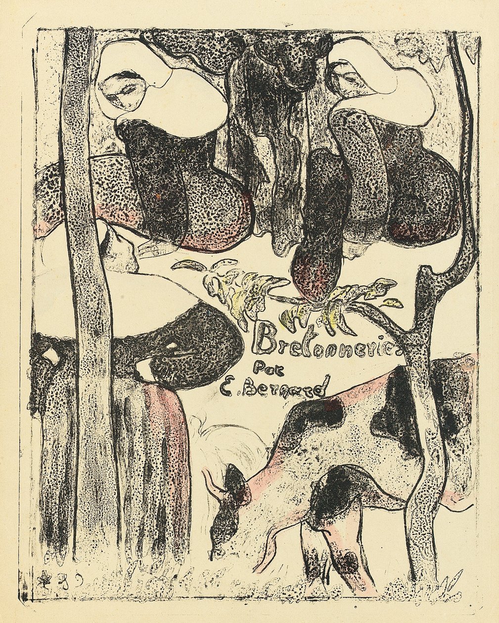 Les Bretonnieres, přední obálka série, 1888-89 od Emile Bernard