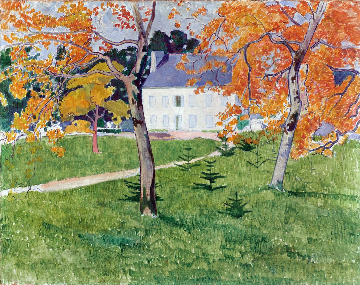Dům mezi stromy - Obraz Emila Bernarda (1868-1941), olej na plátně od Emile Bernard