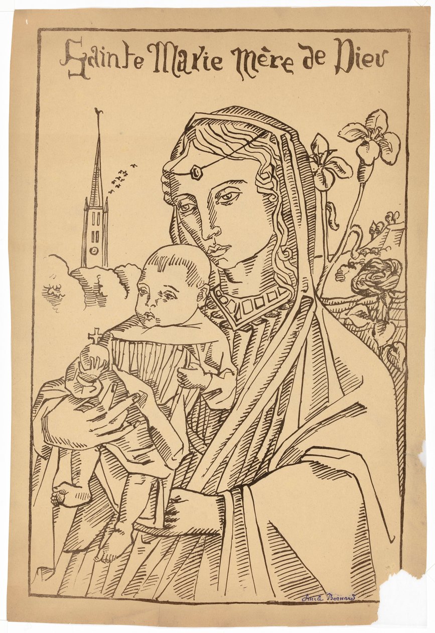 Marie, Matka Boží od Emile Bernard
