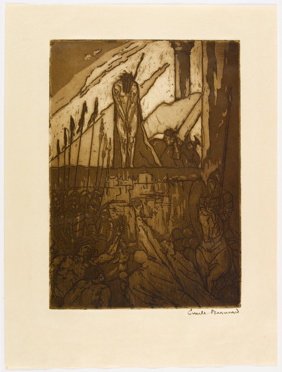 Č. 40 – „Kristus s trnovou korunou a v šarlatovém rouchu.“ od Emile Bernard