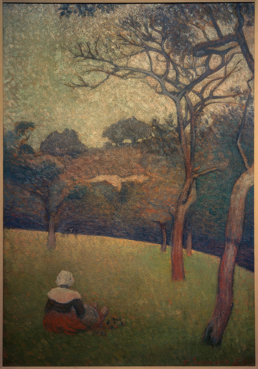 Sedící Bretonka od Emile Bernard
