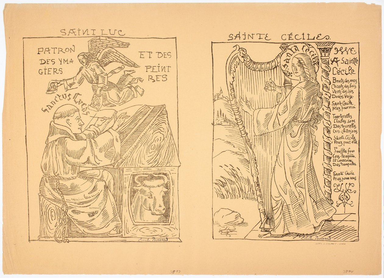 Die heilige Cäcilia od Emile Bernard
